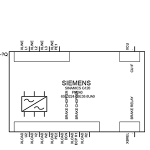 VARIDADOR TRIFASICO SINAMICS G120 POWER MODULE 240, 380-480V, 178A 75KW/90KW --SIEMENS