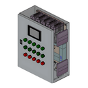 TABLERO DE CONTROL DE PARA 5 MOTORES DE PASO 6A +HMI +PLC, 220VAC MONOFASICO --INTELEM