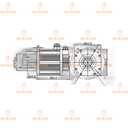 SERVOMOTOR AC 7.5KW 220V 48NM 1500 RPM 2500 PPR 32A SZGH