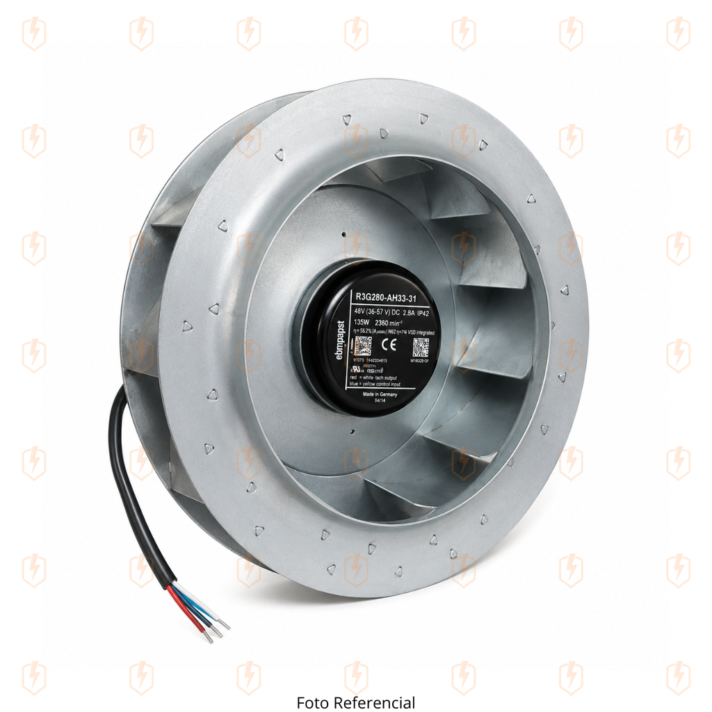 R3G280AH3331 VENTILADOR PARA CONVERTIDOR DE FRECUENCIA 35-57VCC 48V 135W 2.8A IP42 -- EBMPAPST