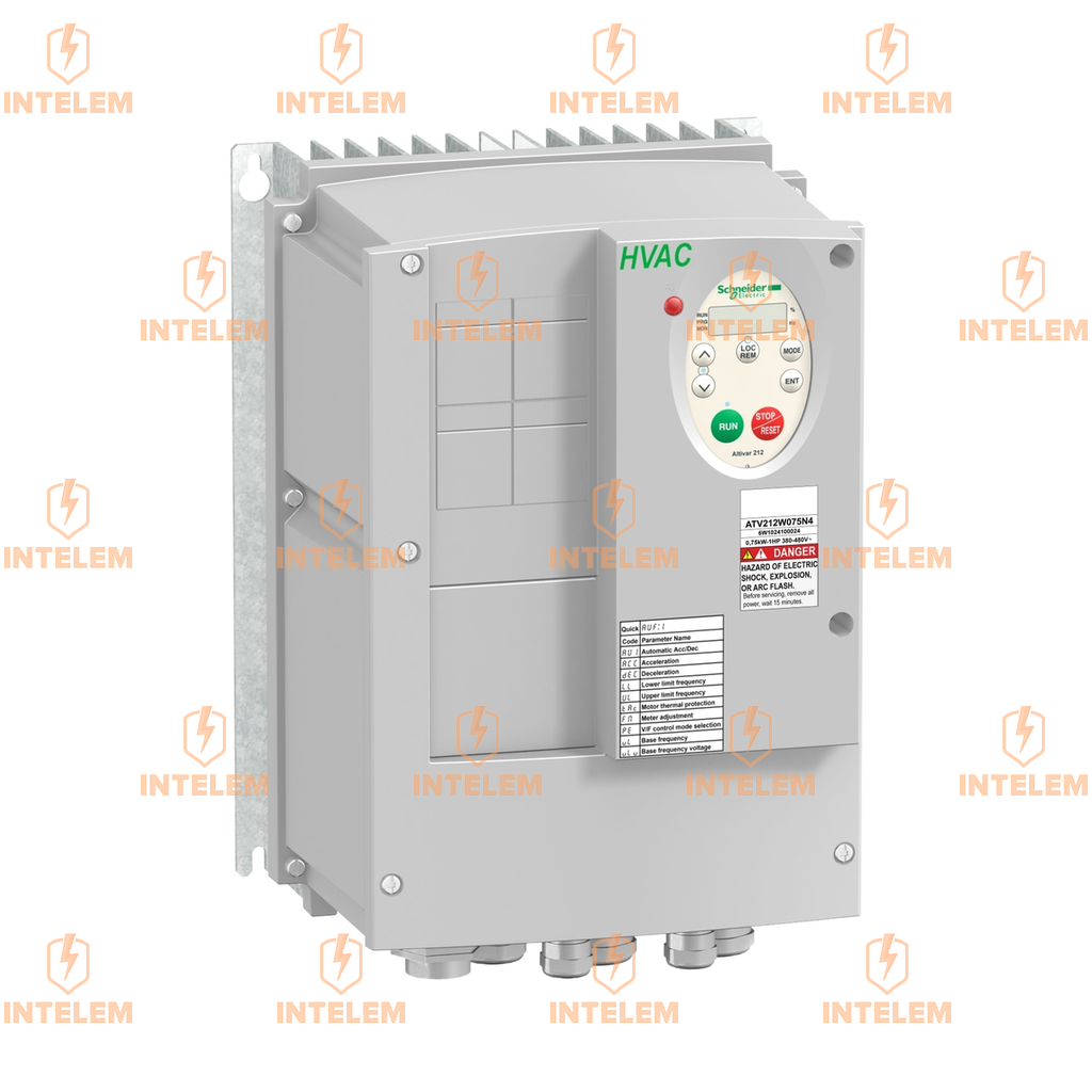 ATV212W075N4 VARIADOR DE VELOCIDAD 0.75KW (1HP) 480VCA TRIFÁSICO IP55 CLASE C2 SCHNEIDER ELECTRIC