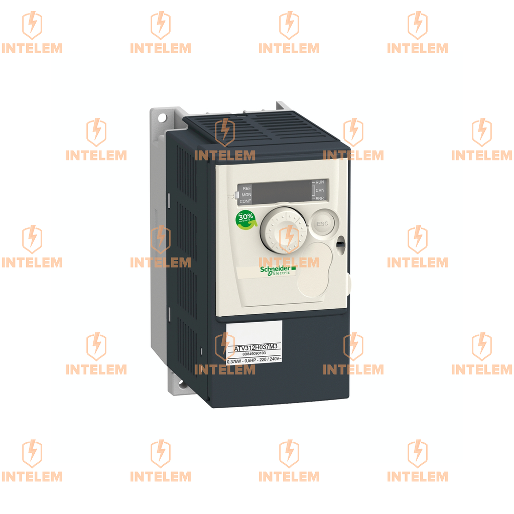 ATV312H037M3 VARIADOR DE VELOCIDAD TRIFÁSICO 0.37KW 200-240VCA ATV312 SCHNEIDER ELECTRIC
