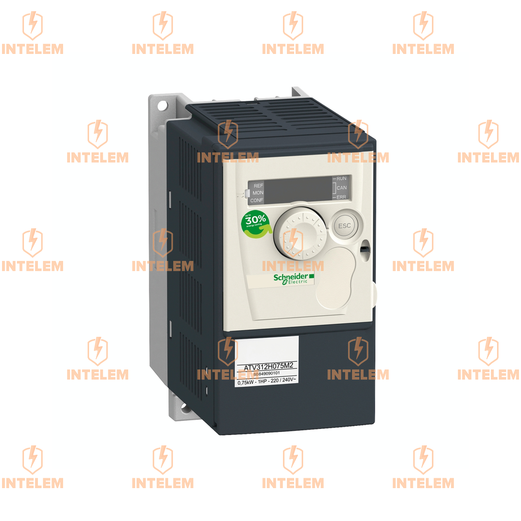 ATV312H075M2 VARIADOR DE VELOCIDAD MONOFÁSICO 0.75KW 200-240VCA SCHNEIDER ELECTRIC