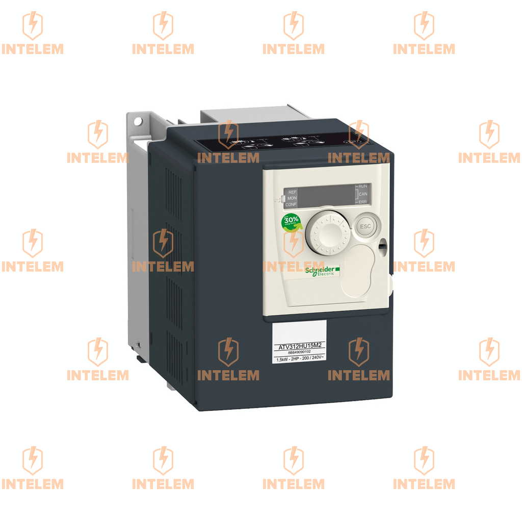 ATV312HU11M2 VARIADOR DE VELOCIDAD 1.1KW 2.4KVA 200-240VCA MONOFÁSICO SCHNEIDER ELECTRIC