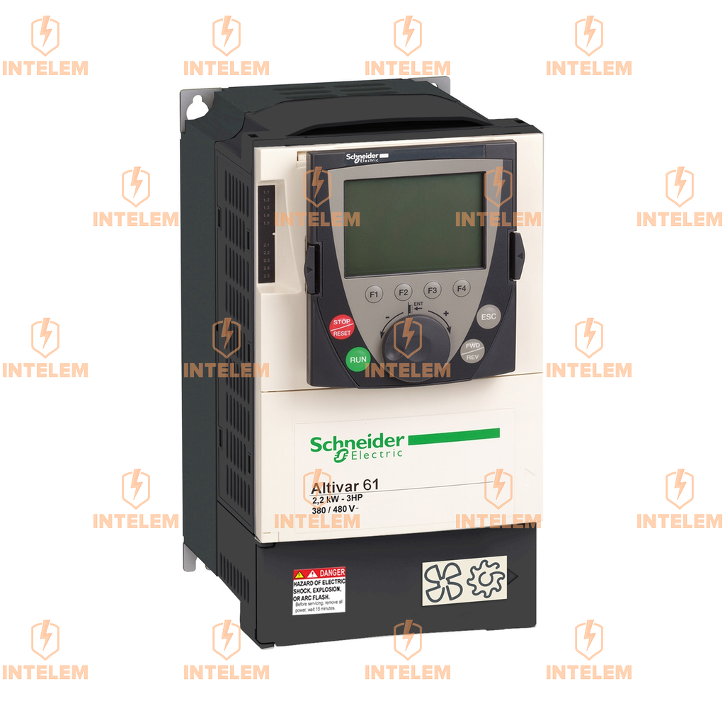 ATV61H075N4 VARIADOR DE VELOCIDAD 0.75KW (1HP) 480VCA TRIFÁSICO IP20 CON EMC Y TERMINAL GRÁFICO SCHNEIDER ELECTRIC