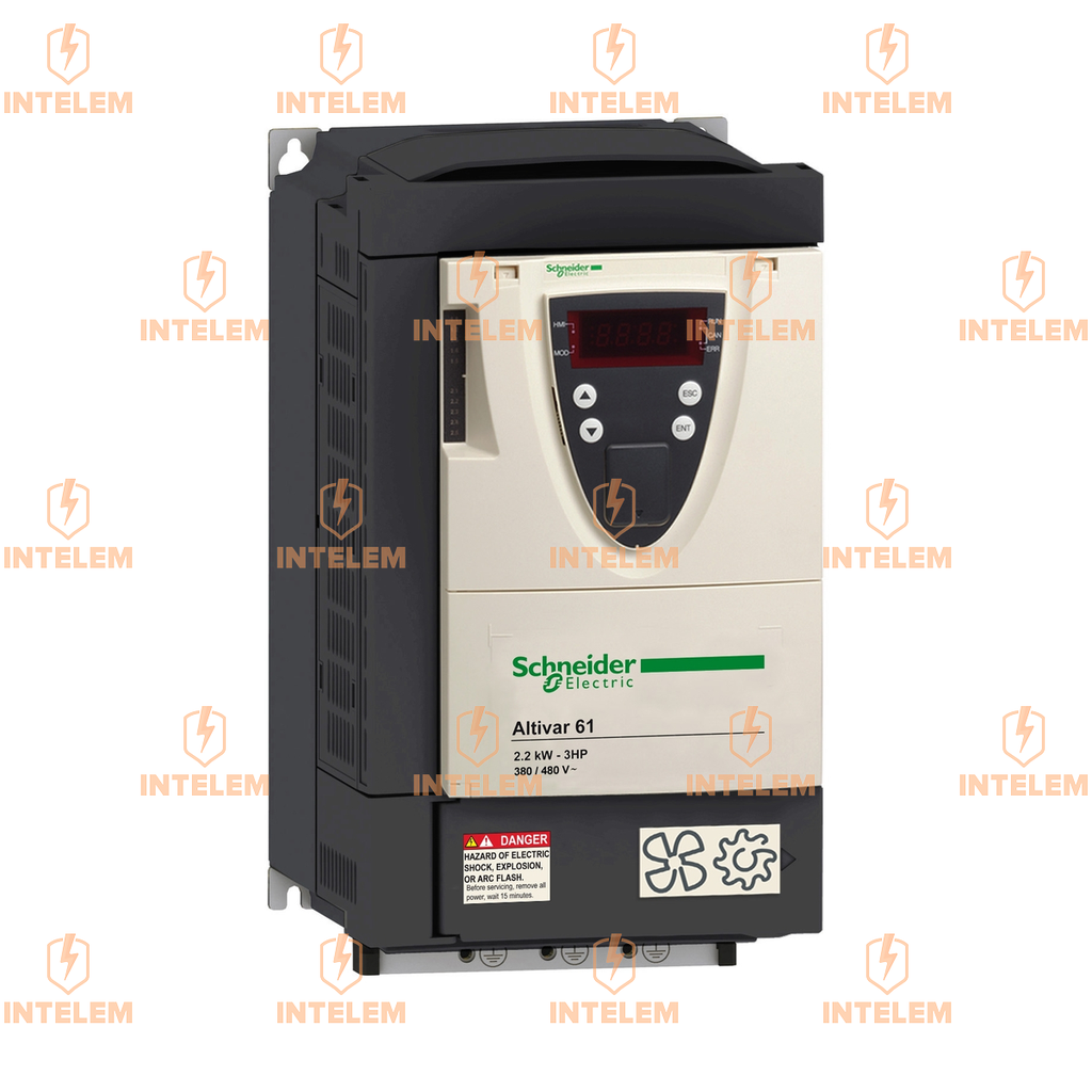 ATV61HU22M3Z VARIADOR DE VELOCIDAD MONOFÁSICO 2.2KW 3HP 240VCA EMC IP20 SCHNEIDER ELECTRIC