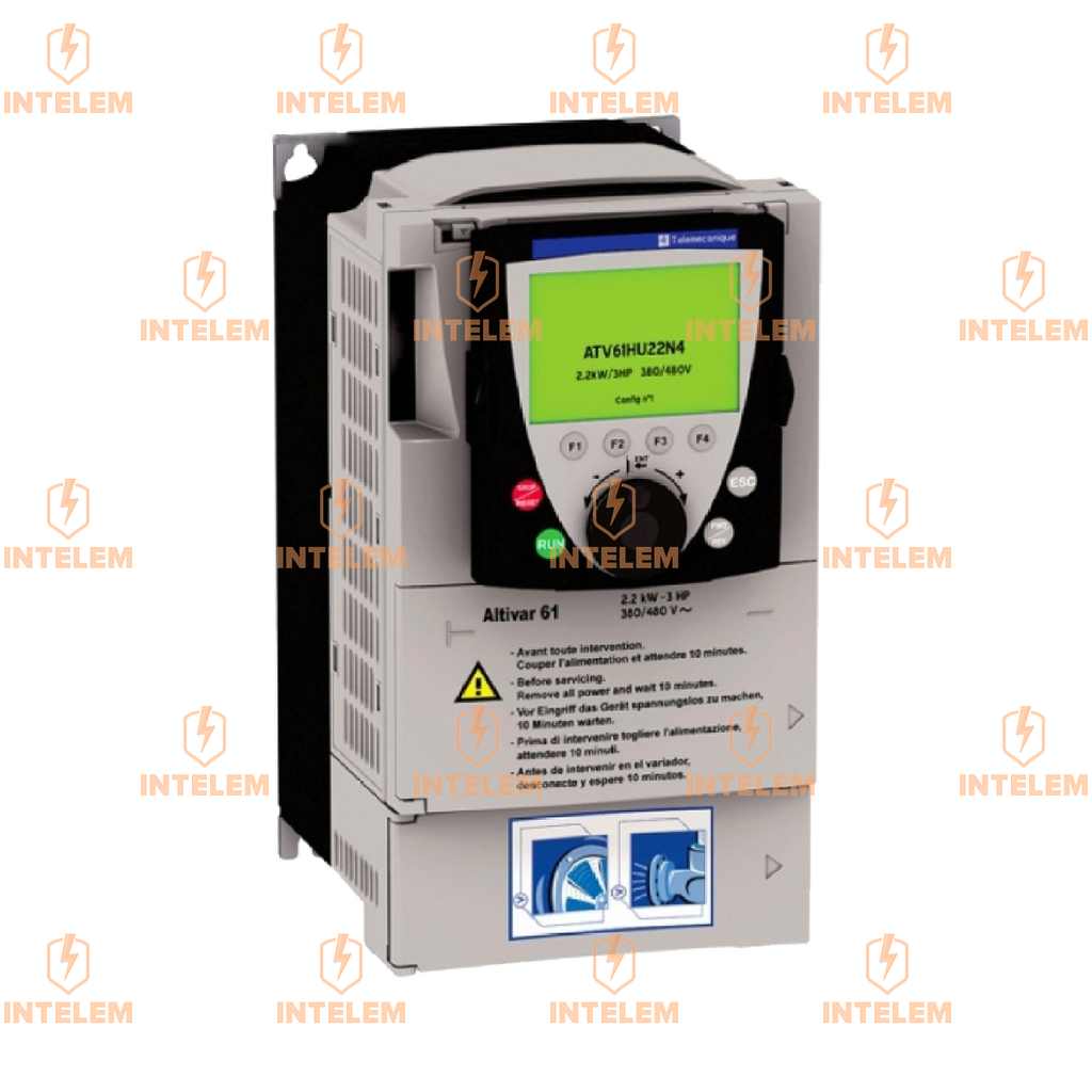 ATV61HU22N4Z VARIADOR DE VELOCIDAD 2.2KW 3HP 380-480VCA IP20 SCHNEIDER ELECTRIC