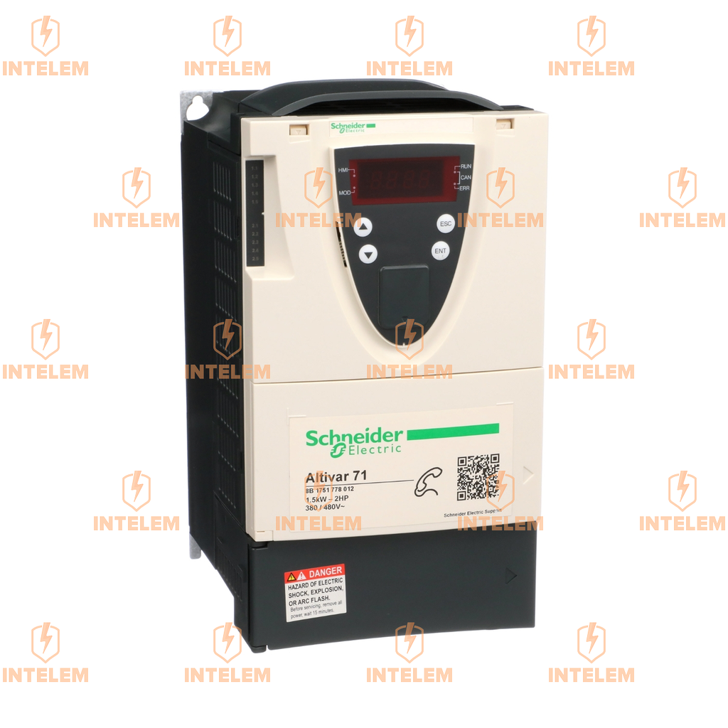 ATV71HU15N4Z VARIADOR DE VELOCIDAD 1.5KW (2HP) 480VCA FILTRO EMC SCHNEIDER ELECTRIC