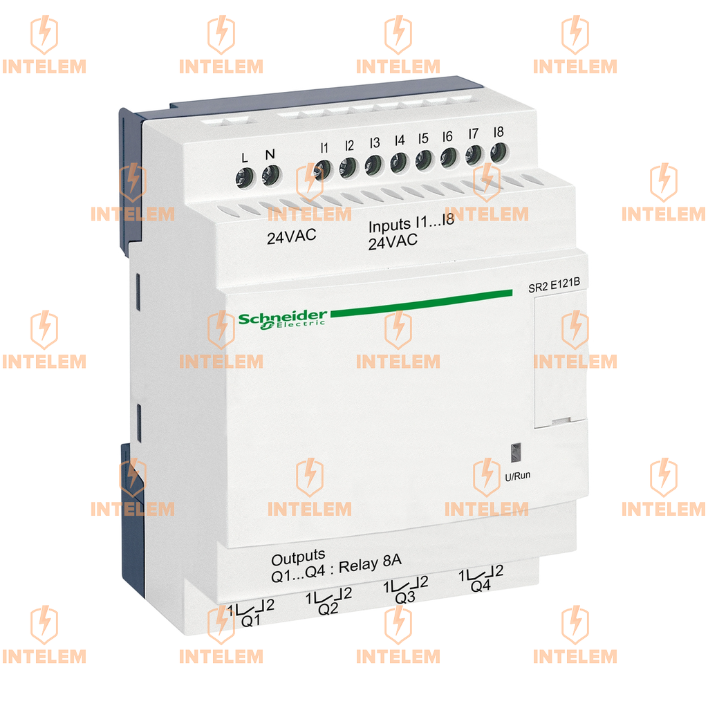 RELÉ INTELIGENTE ZELIO LOGIC COMPACTO 12 E/S 24 VCA CON RELOJ SIN PANTALLA SCHNEIDER ELECTRIC