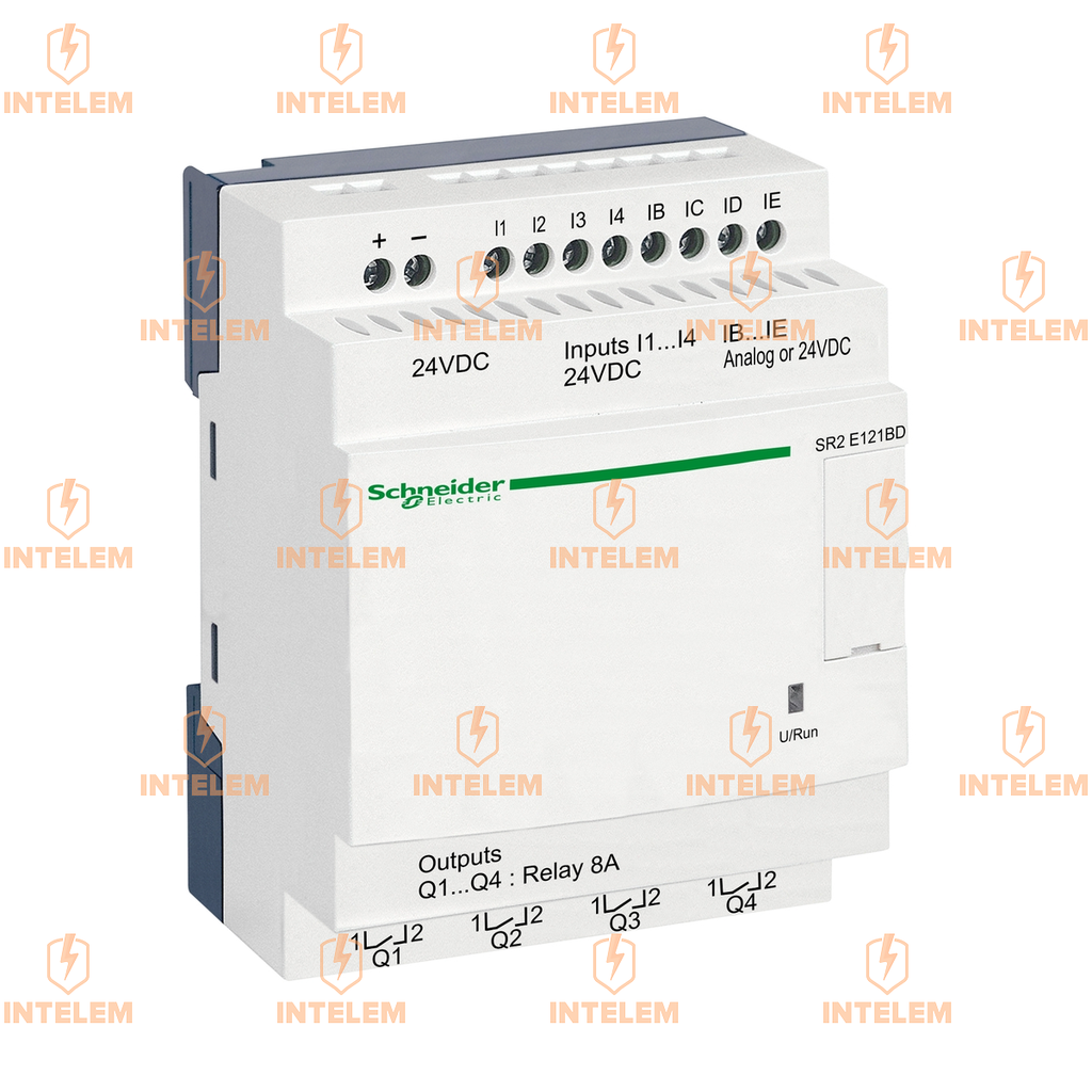 RELÉ INTELIGENTE ZELIO LOGIC 12 E/S 24VCC CON RELOJ SIN PANTALLA SCHNEIDER ELECTRIC