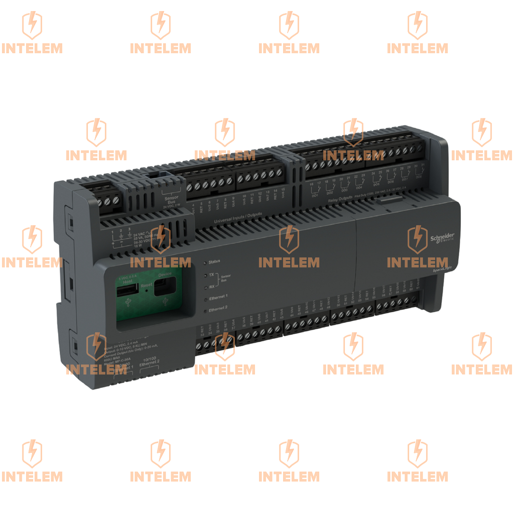 SXWMPC36A10001 MÓDULO PLC 36 PUNTOS 8 ENTRADAS UI 8 SALIDAS FMA RELÉ 20 SALIDAS UI SCHNEIDER ELECTRIC