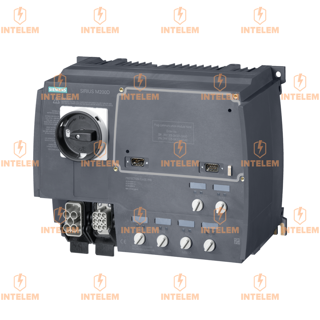3RK13956LS711AD5 ARRANCADOR DE MOTOR INVERSOR ELECTRÓNICO SIRIUS M200D 5.5KW 400VCA SIEMENS