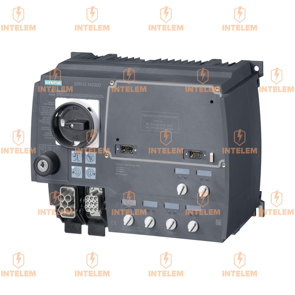 ARRANCADOR DE MOTOR SIRIUS M200D INVERSOR ELECTRÓNICO 3F 400VCA 5.5KW SIEMENS