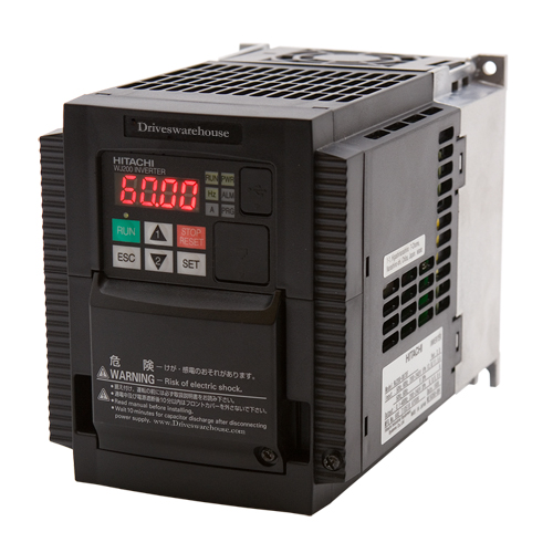 WJ200-007MF VARIADOR DE FRECUENCIA WJ200 100-120V, 1HP, 5A, DE 7.5KW-10HP, 33A, 200-240VAC MONOFASICO--HITACHI