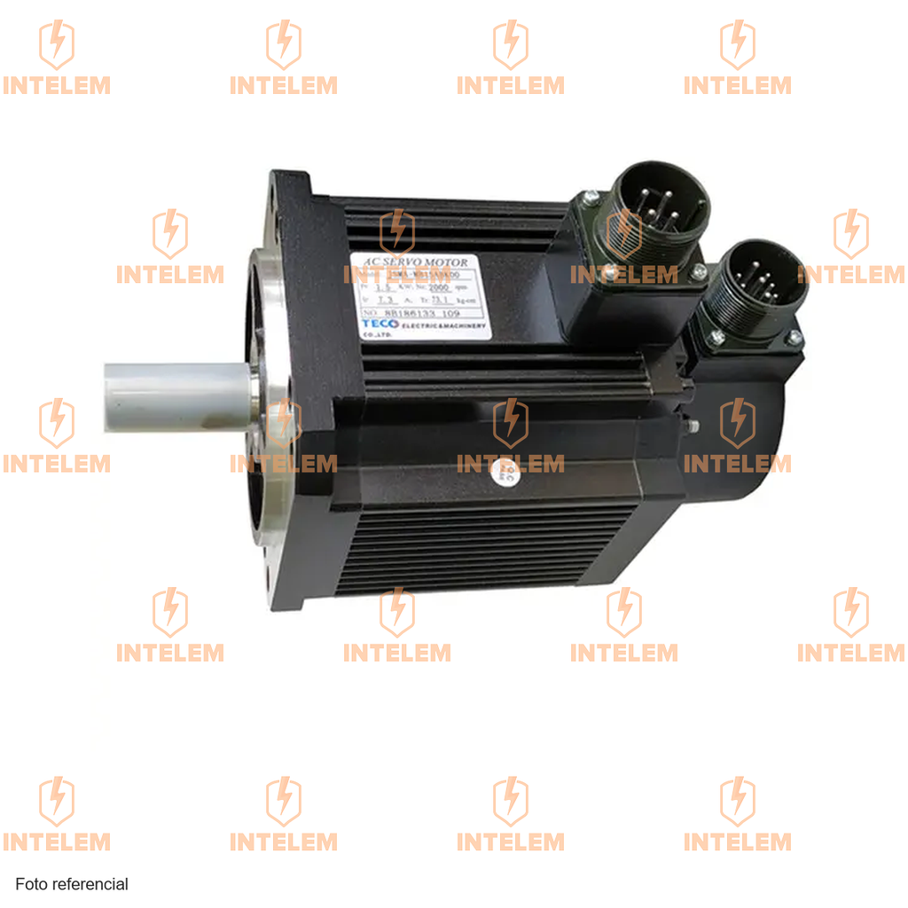 TSB13102B-3NTA-D SERVOMOTOR 1KW 2000 RPM 5.1A 4.77 NM SIN FRENO TECO