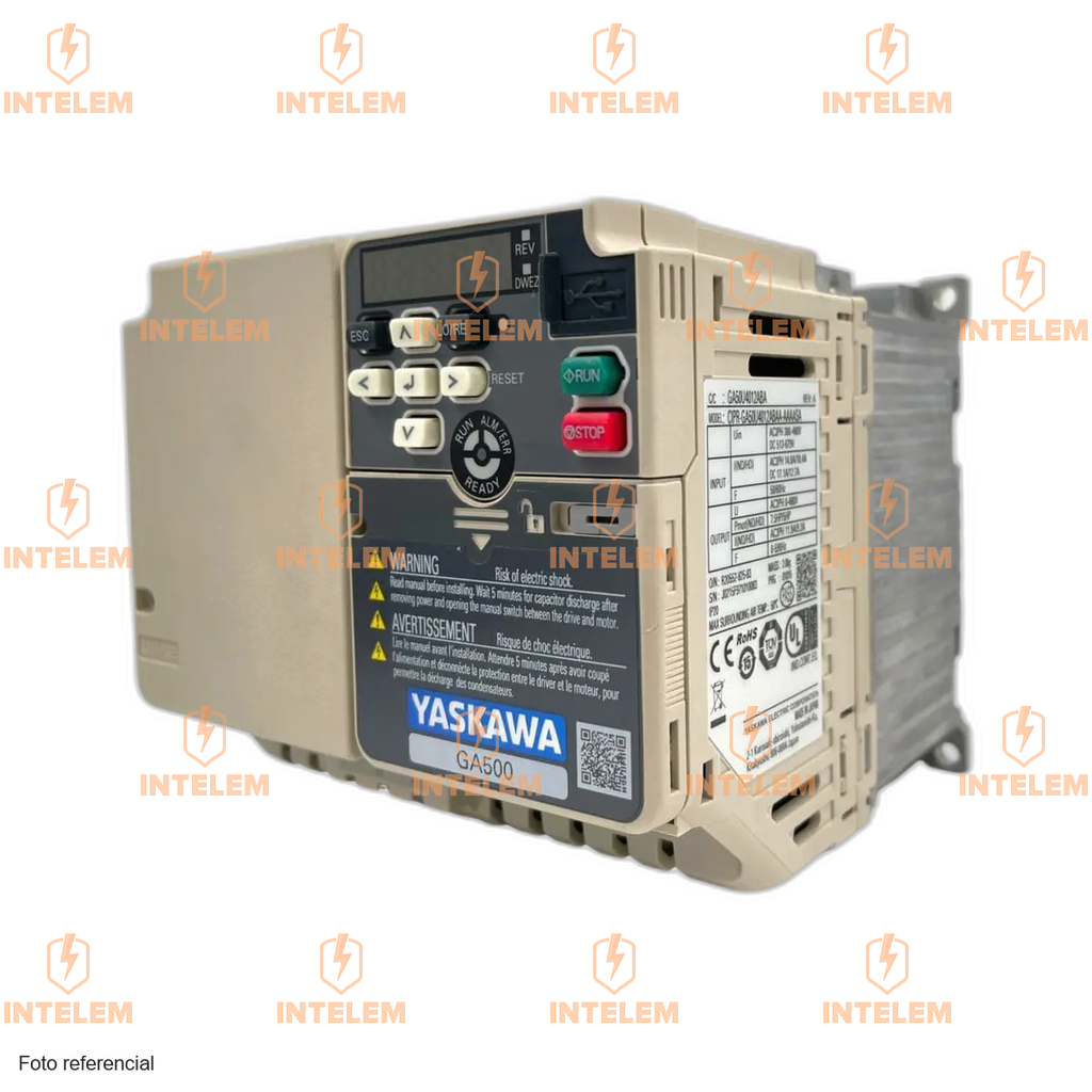 CIPR-GA50U4012ABAA-AAAASA VARIADOR DE FRECUENCIA TRIFÁSICO 480VCA, 50/60 HZ, GA500 -- YASKAWA