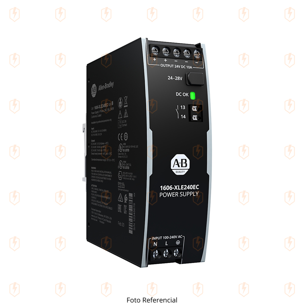 1606-XLE480EP FUENTE DE ALIMENTACION 480W 24VDC 20A ALLEN BRADLEY