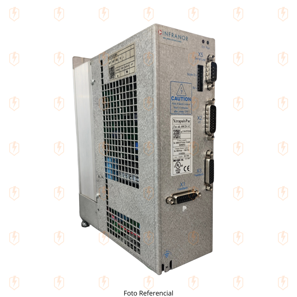 PAC-AK-400/20-ST SERVODRIVE XTRAPULSPAC AC 460V 10A 0-500HZ -- INFRANOR