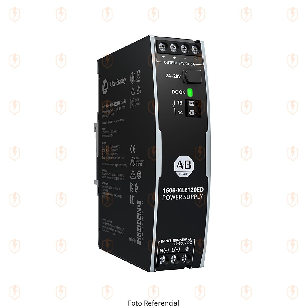 FUENTE DE ALIMENTACION ELECTRICA XLE 120 W 24 VCC 5 A