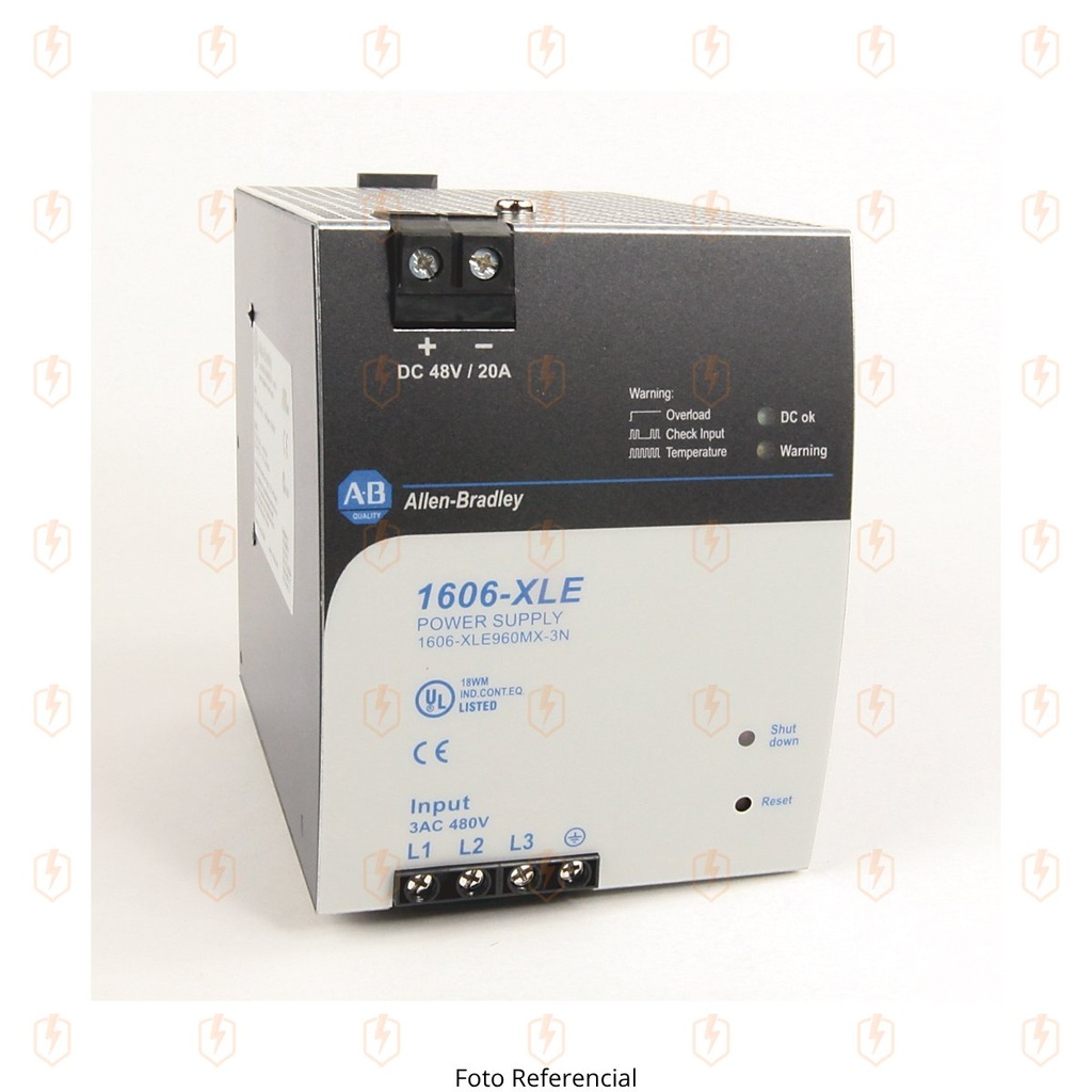 FUENTE DE ALIMENTACION ELECTRICA DE ENTRADA DE 480 VCA Y SALIDA DE 48 VCC 20 A