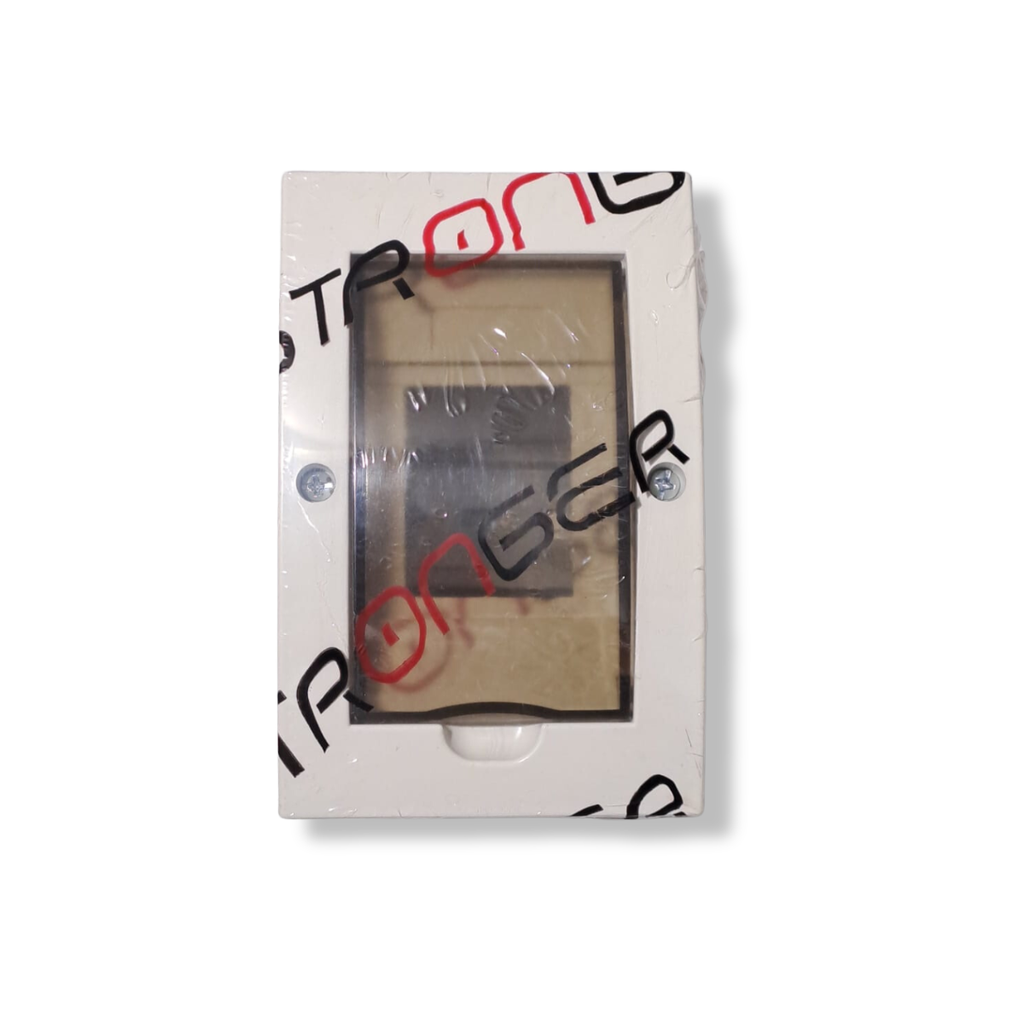 DB02E-A CAJA DE DISTRIBUCION EMPOTRABLE DE 2 POLOS, 90X140X62, ALPHA --STRONGER