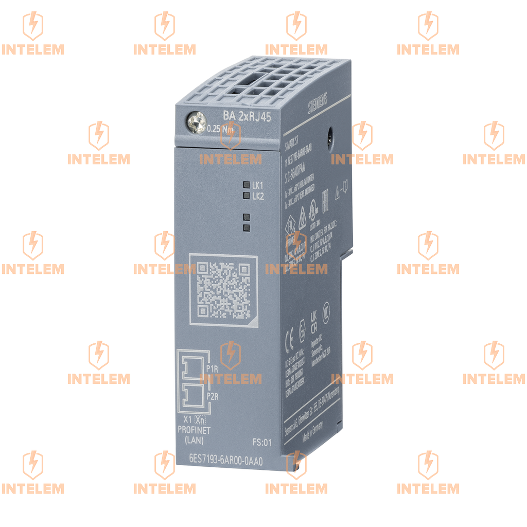 6ES7193-6AR00-0AA0 ADAPTADOR DE BUS  BA 2xRJ45, 2 CONEC. HEMBRA RJ45, SIEMENS