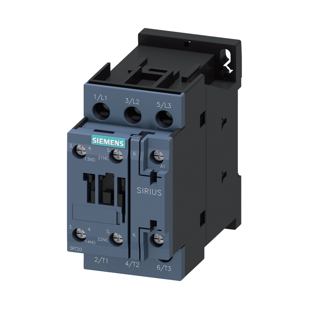 CONTACTOR DE POTENCIA, AC-3E/AC-3, 12 A, 5,5 KW/400 V, TRIPOLAR, 24V AC, 50/60 HZ, CONTACTOS AUXILIARES: 1 NA + 1 NC, BORNE DE TORNILLO, TAMAÑO: S0.--SIEMENS