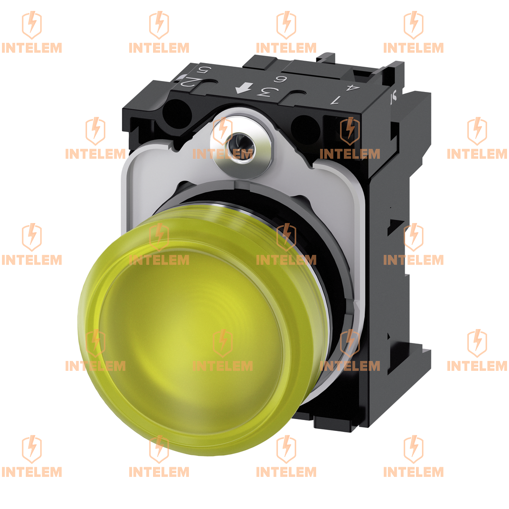 3SU1156-6AA30-1AA0 LAMPARA DE SEÑALIZACION AMARILLO 22 MM, METAL, 230VAC--SIEMENS