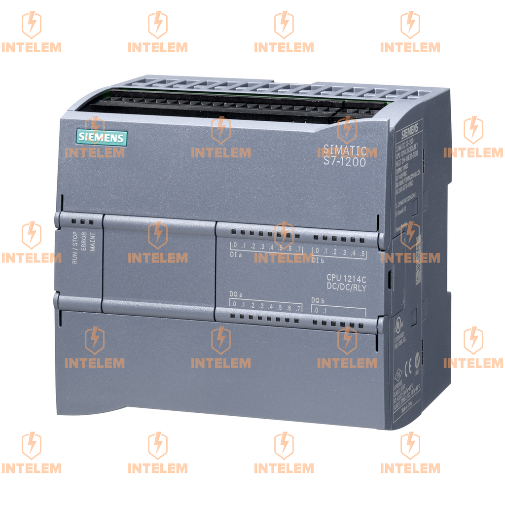SIMATIC S7-1200, CPU 1214C, CPU DC/DC/RELE, 14 DI 24 VDC; 10 DO, RELE 2A; 2 AI 0-10V DC, ALIM.20,4-28.8VDC --SIEMENS