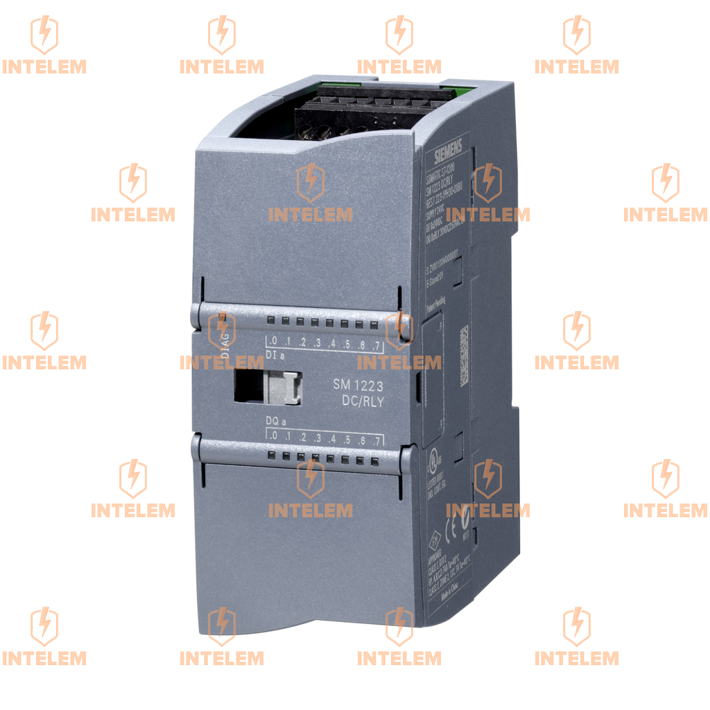 SIMATIC S7-1200, E/S DIGITALES SM 1223, 8 DI/8 DO, 8 DI DC 24V, SINK/SOURCE, 8 DO, RELE 2A --SIEMENS