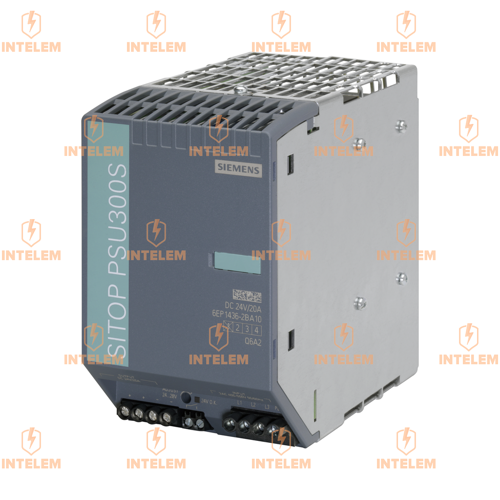 SITOP PSU300S 24V/20A, FUENTE DE ALIMENTACION ESTABILIZADA TRIFASICA ENTRADA: 400-500VAC SALIDA: 24 VDC 20A --SIEMENS