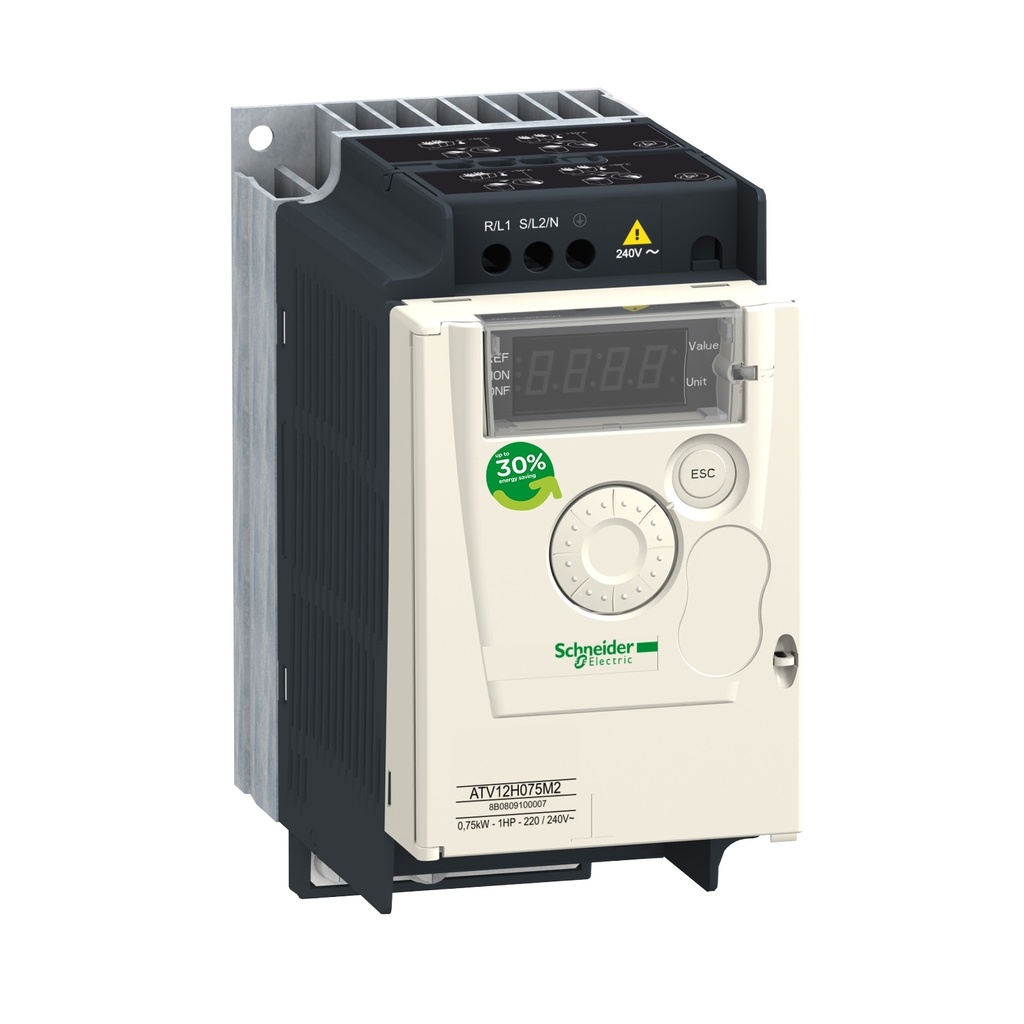 VARIADOR DE VELOCIDAD DE 0.75 KW(1HP)/200-230 VAC TRIFASICO MODBUS RS485