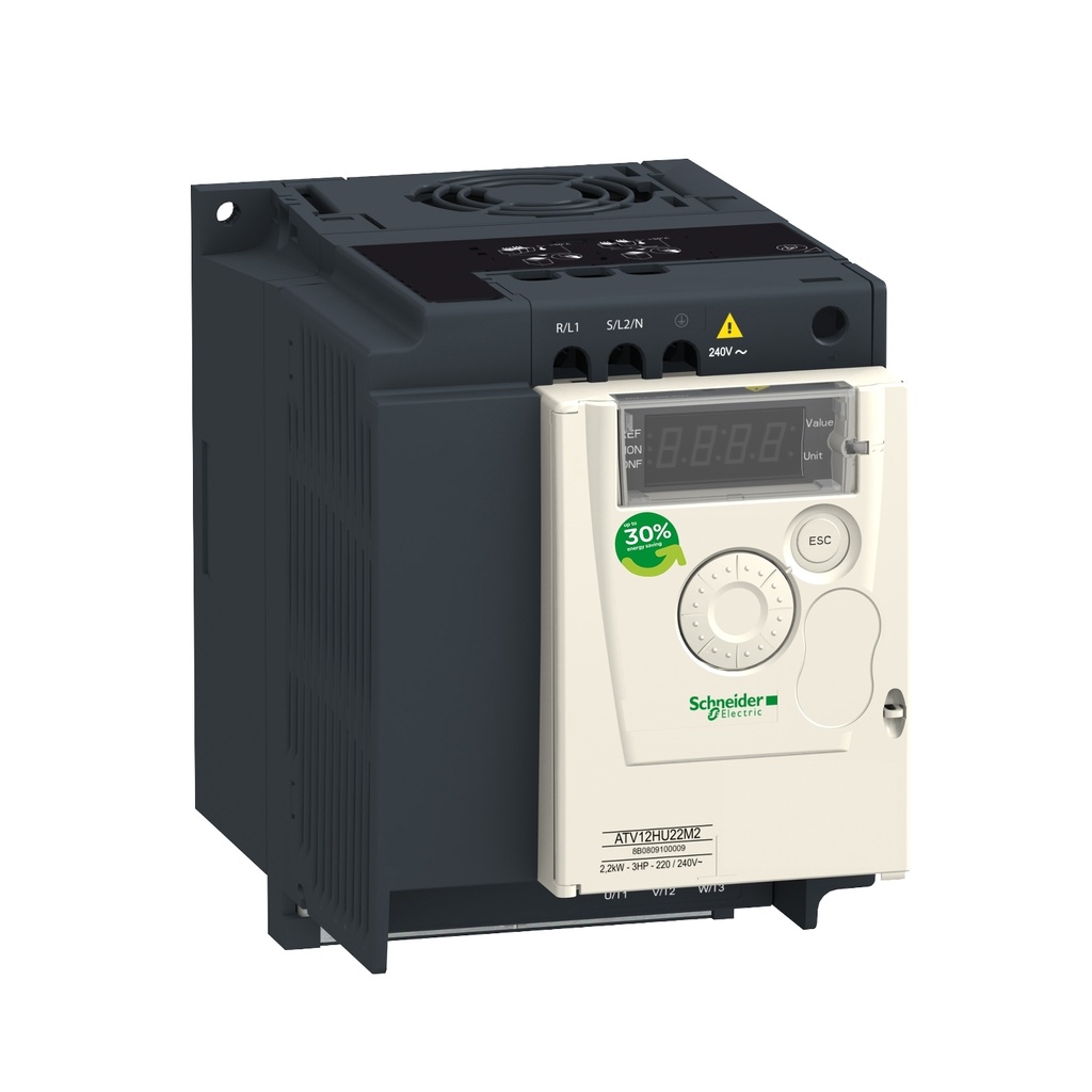 VARIADOR DE VELOCIDAD ATV12 - 1.5KW - 2HP - 200..240V - 1PH - WITH HEAT SINK--SCHNEIDER