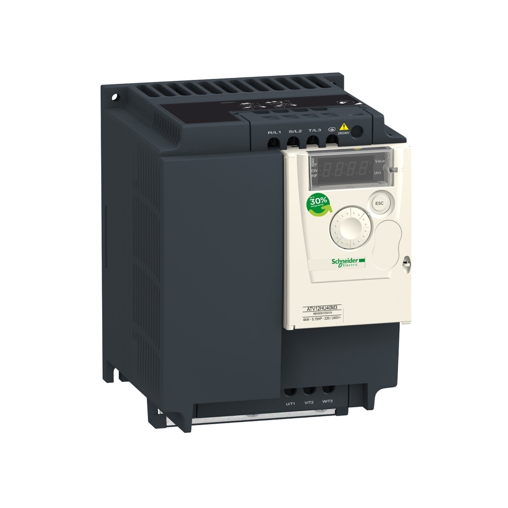VARIADOR DE VELOCIDAD ATV12 - 4KW - 5HP - 200..240V - 3PH - WITH HEAT SINK--SCHNEIDER