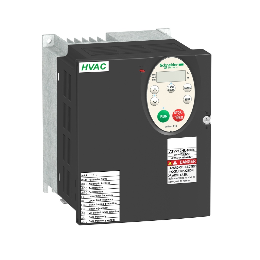 VARIADOR DE VELOCIDAD ATV212 - 3KW - 480V - 3PH - EMC - IP21--SCHNEIDER