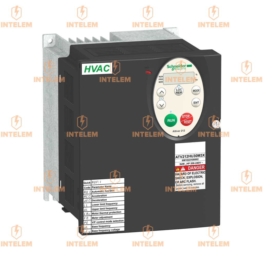 VARIADOR DE VELOCIDAD ATV212 - 4KW - 5HP - 240V - 3PH - SIN EMC - IP21--SCHNEIDER