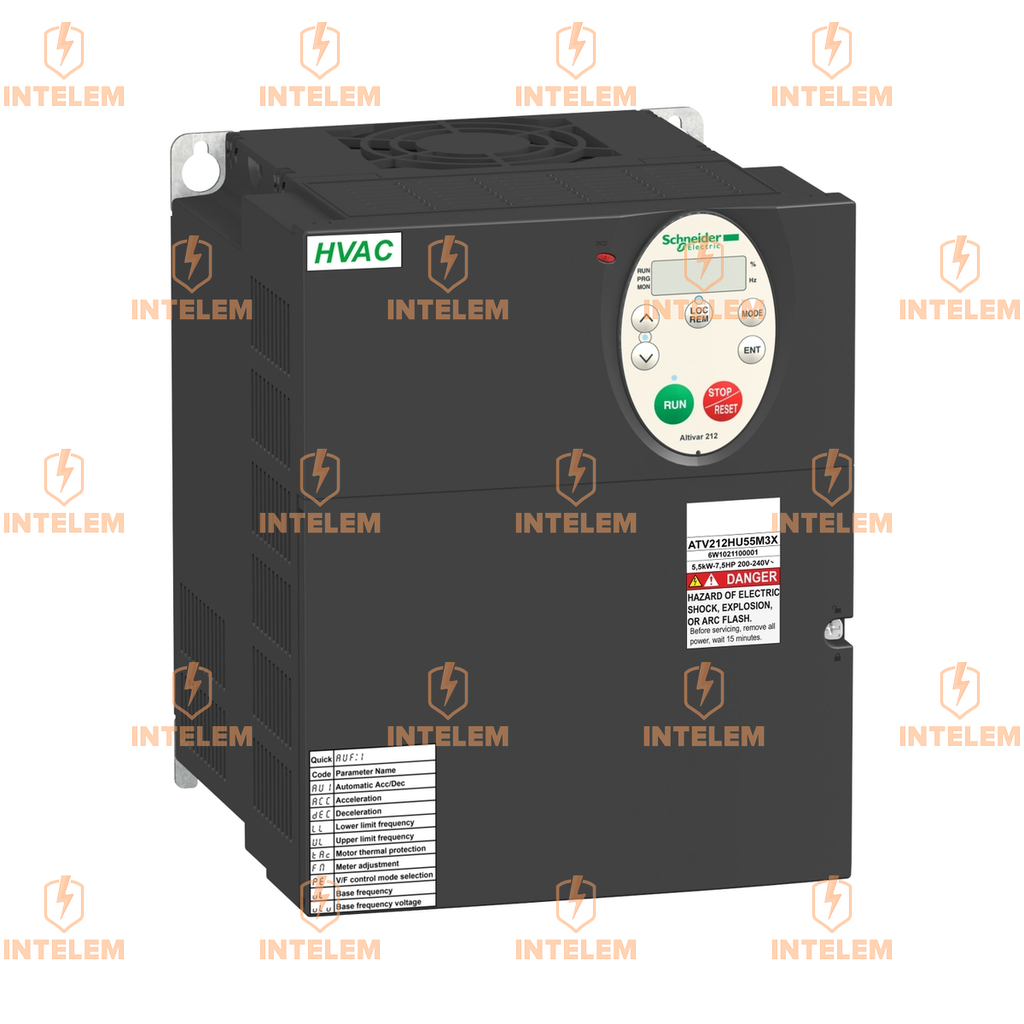 VARIADOR DE VELOCIDAD ATV212 - 5.5KW - 7.5HP - 240V - 3PH - SIN EMC - IP21--SCHNEIDER