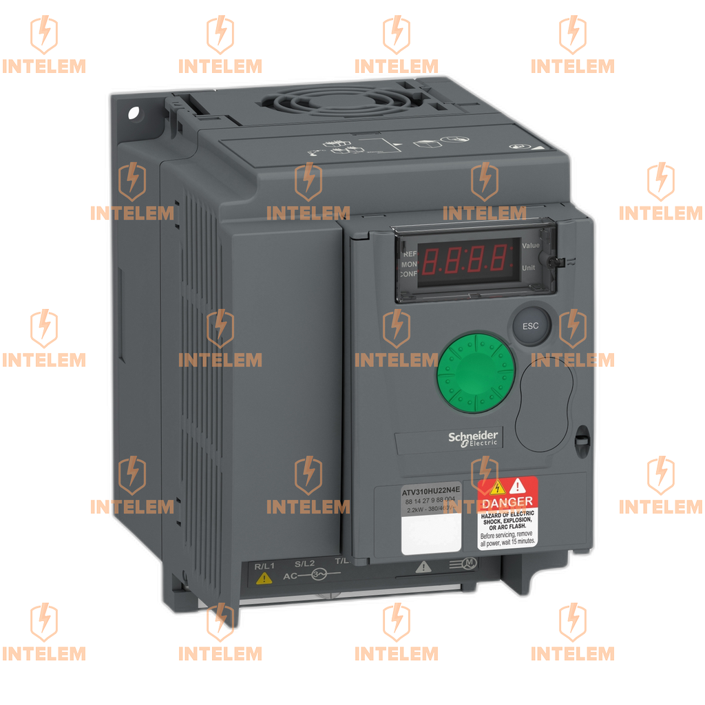 ATV310HU22N4E VARIADOR DE VELOCIDAD ALTIVAR 310 DE 2.2KW 3HP 5.5A 380-480VAC 50-60 HZ TRIFASICO IP20