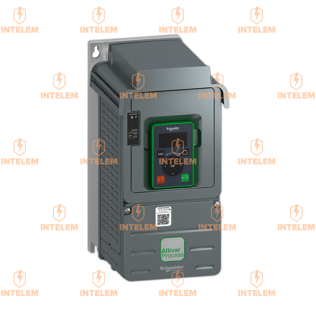 ATV610U75N4 VARIADOR DE VELOCIDAD ATV610, 7.5 KW/10HP, 380...460 V, IP20--SCHNEIDER