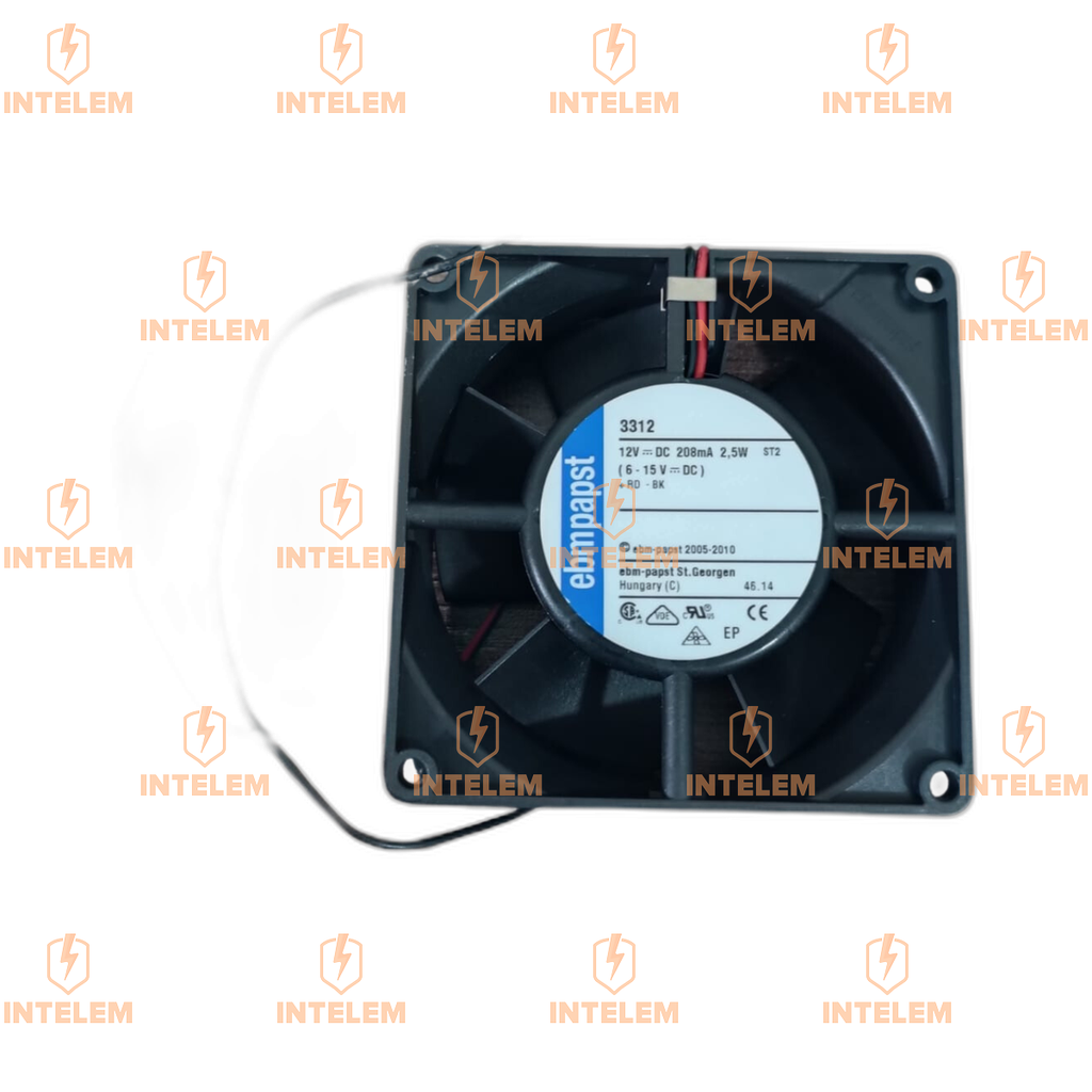 3312U, VENTILADOR 3312U 12V,2.4W 92X92X32MM MCA EBM PAPST