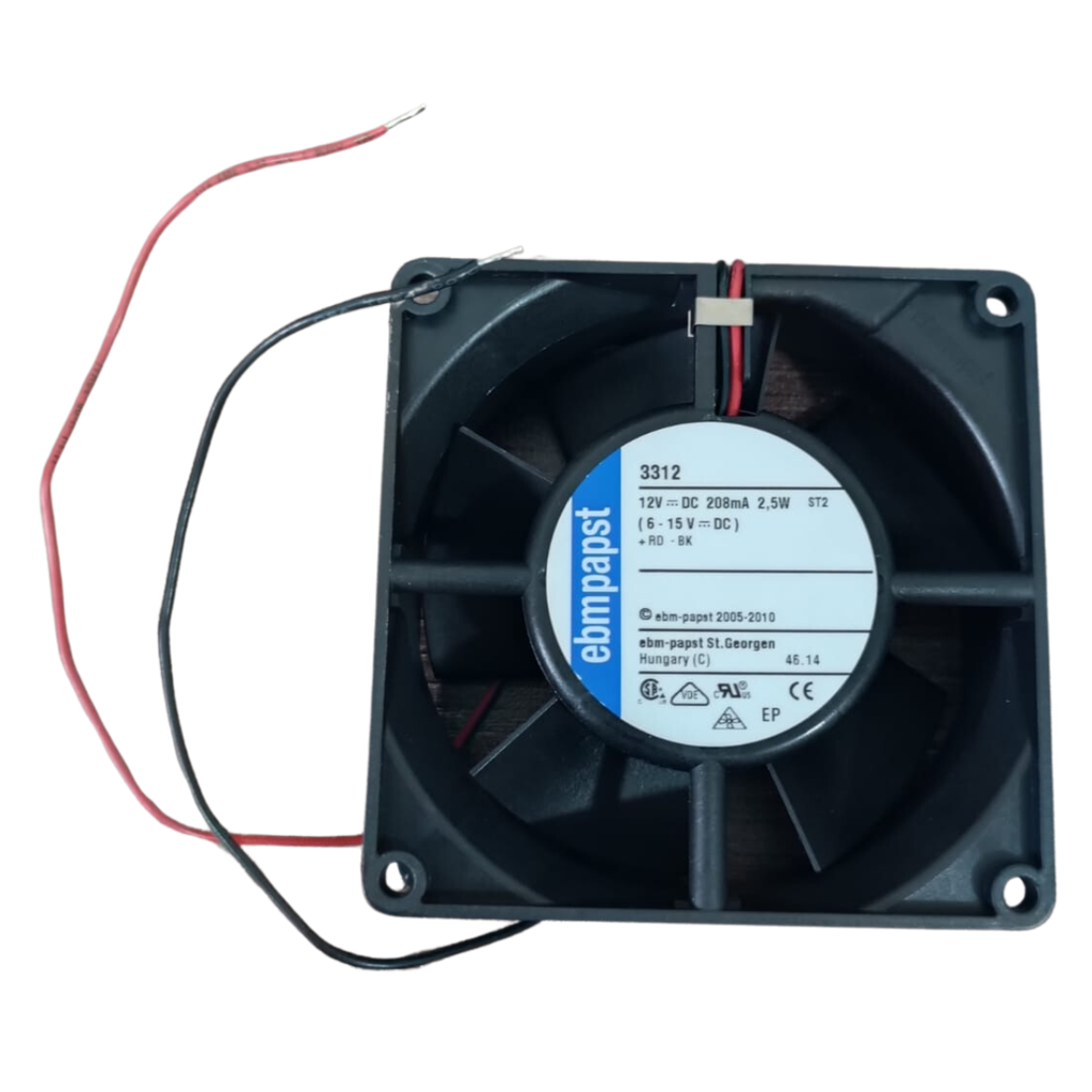 VENTILADOR 3312U 12V,2.4W 92X92X32MM MCA EBM PAPST