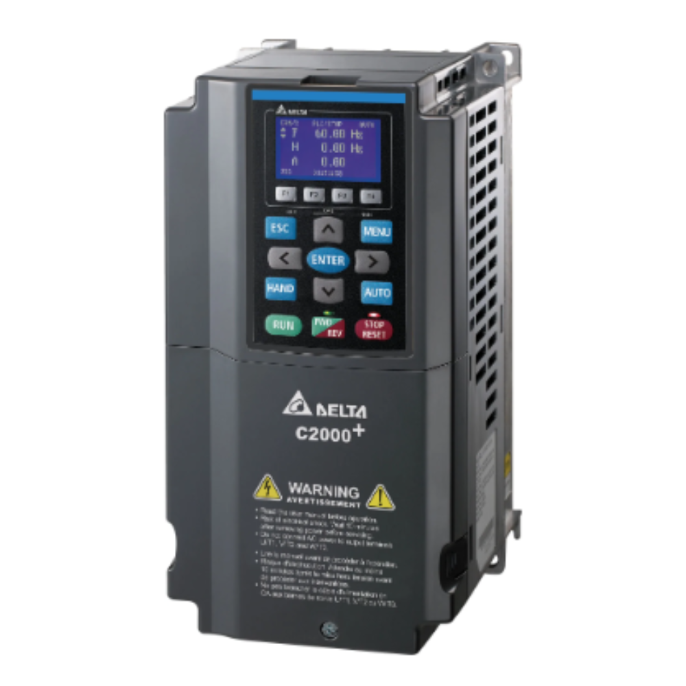 VFD040C43A-21 VARIADOR DE VELOCIDAD C2000+ DE 4KW-5.5HP, 9A, 380-480VAC TRIFÁSICO- DELTA