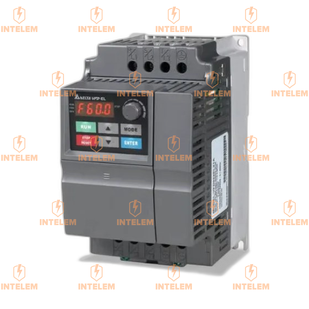 VFD022EL21W-1 VARIADOR DE VELOCIDAD EL-W DE 2.2KW-3HP, 11A, 200-240VAC MONOFÁSICO - DELTA