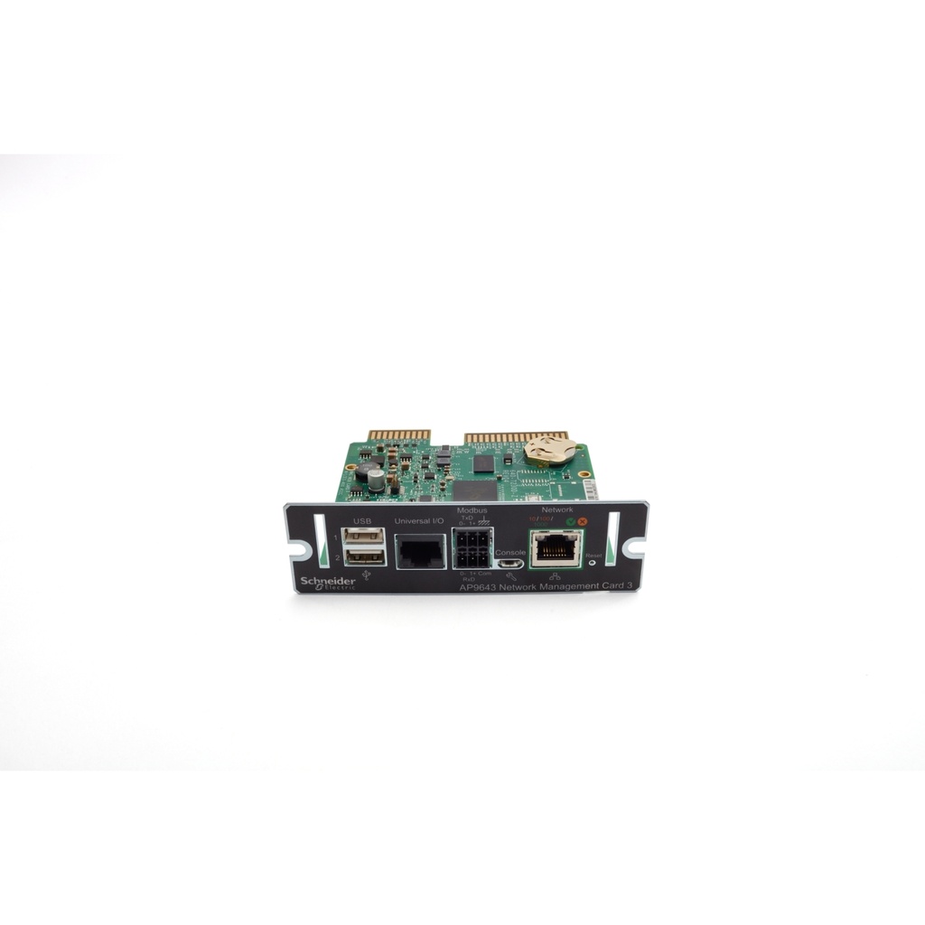 AP9643 TARJETA DE ADMINISTRACION DE RED DE UPS 3 C/MONITOREO AMBIENTAL Y MODBUS --APC