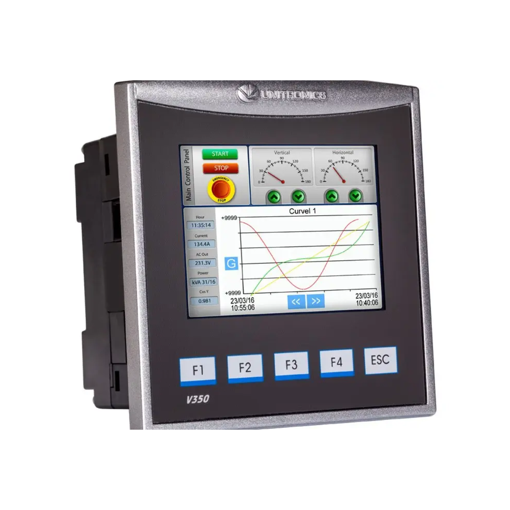 V350-35-T2 PLC HMI 3.5" 12 DI, 12 DO TRANSISTOR 0.5A, 2AI, ALIM. 24VDC, 5.5W --UNITRONICS