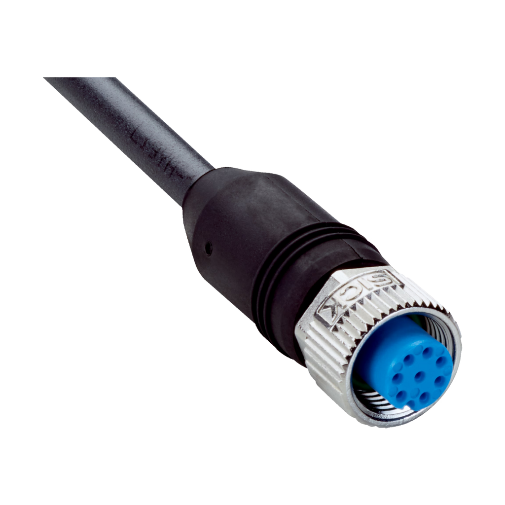 CABLE DE SENSOR CON CONECTOR HEMBRA M12, 8 POLOS RECTO, EXTREMO CABLE SUELTO, 5M  --SICK