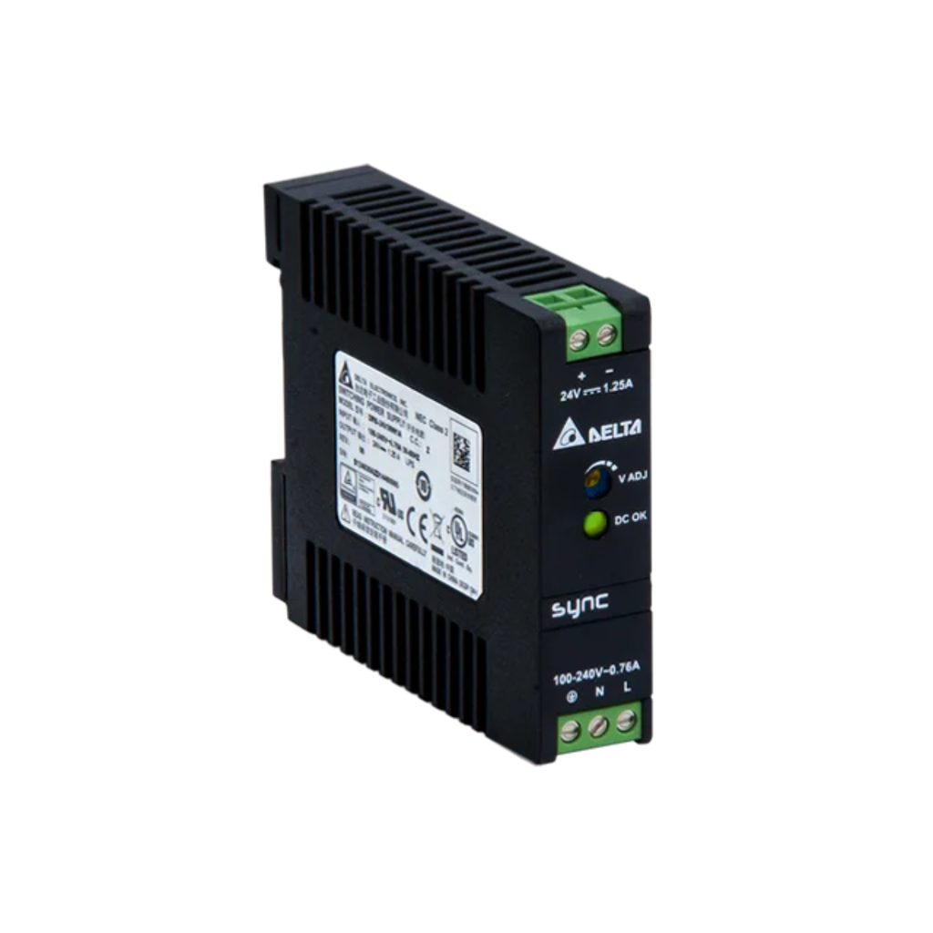 DRS-24V30W1AZ FUENTE DE ALIMENTACION REGULADA 100-240VAC - 24VDC, 1.25A, 30W MONOFASICA --DELTA
