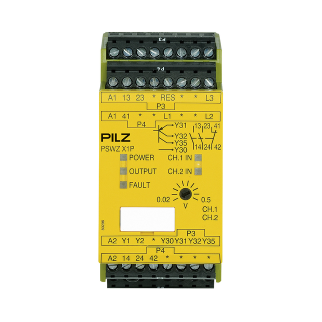 777949 RELE DE SEGURIDAD PSWZ X1P 0,5V /24-240VACDC 2N/O 1N/N 2SO --PILZ
