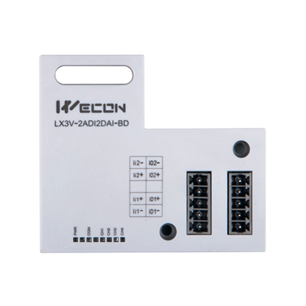 MODULO DE EXPANSION FRONTAL, 2 ENTRADAS ANALOGICAS + 2 SALIDAS ANALOGICAS DE 4-20MA --WECON