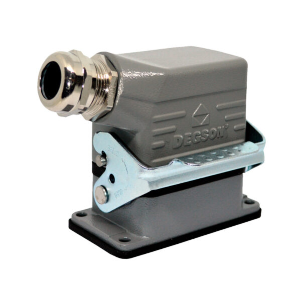 HDC-DE-006-PG16-0001A  CONECTOR 6 POLOS, PARTE SUPERIOR: ENTRADA LATERAL, BASE: EMPOTRADO, 16A--DEGSON